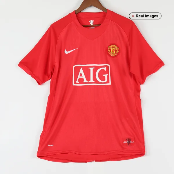 Vintage Soccer Jersey Manchester United Home 2007 08 8