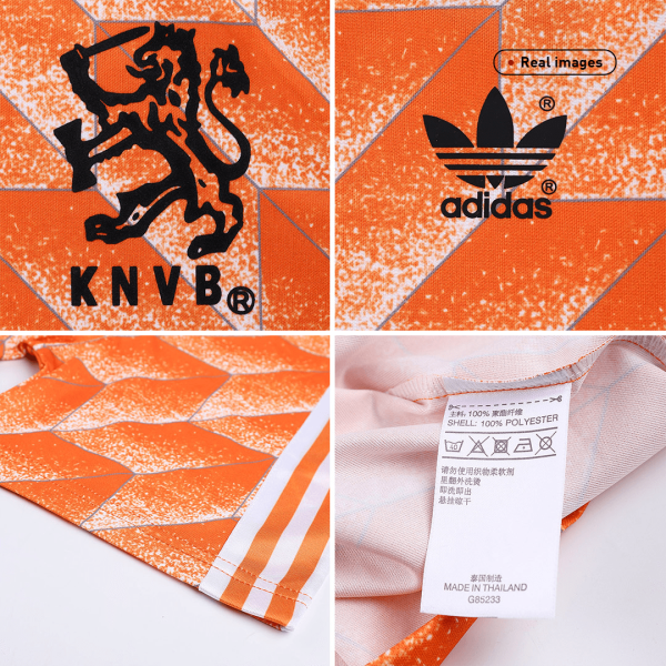 Vintage Soccer Jersey Netherlands Home 1988 6