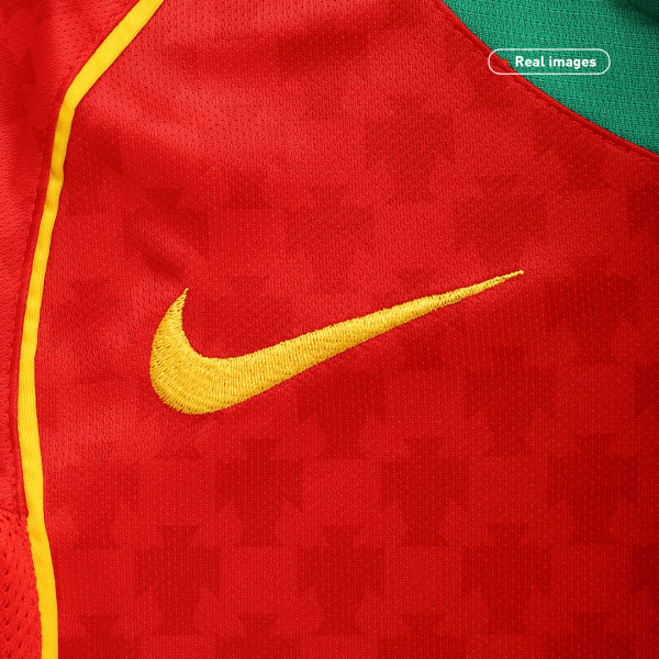 Vintage Soccer Jersey Portugal Home 2004 3