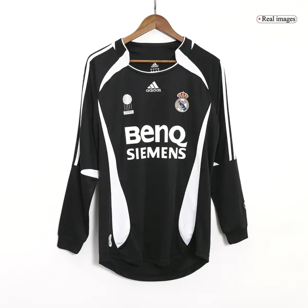 Vintage Soccer Jersey Real Madrid Away Long Sleeve 2006 07 2