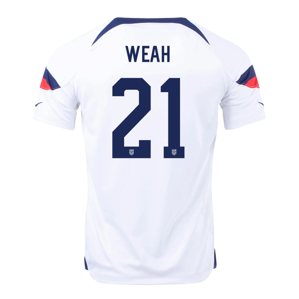 Weah 21 Usa Home Jersey World Cup 2022