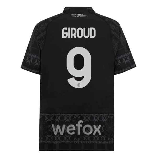 Giroud 9 Ac Milan X Pleasures Fourth Away Soccer Jersey 2023 24 2