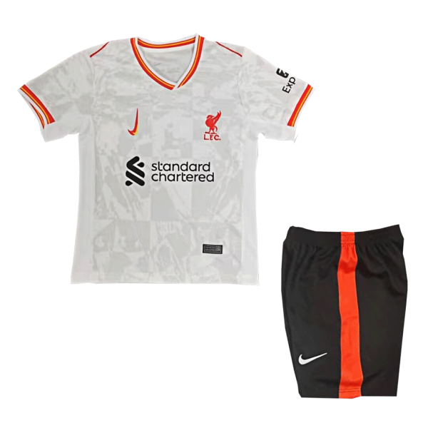 Liverpool Third Away Kids Soccer Jerseys Kit 2024 25