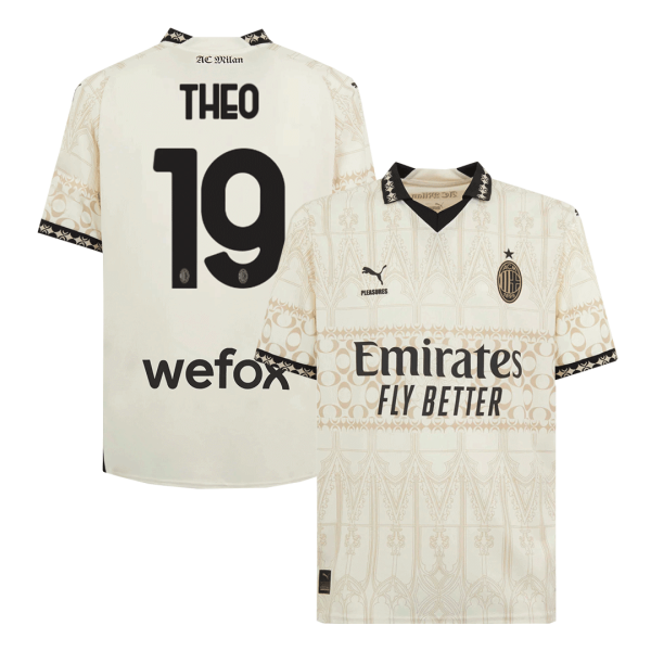 Theo 19 Ac Milan X Pleasures Fourth Away Soccer Jersey 2023 24